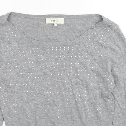 Womens UK Size 12 NEXT Grey Pullover Jumper