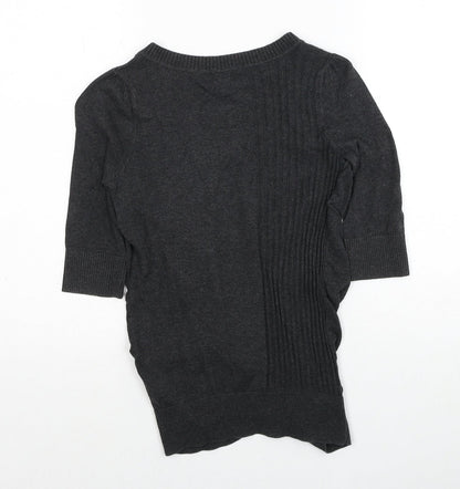 Womens UK Size 6 River Island Grey Cardigan Jumper