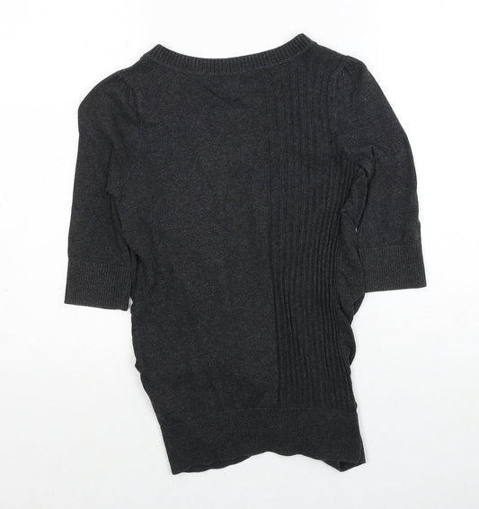Womens UK Size 6 River Island Grey Cardigan Jumper