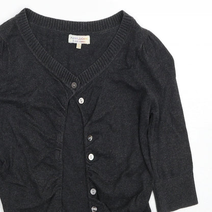 Womens UK Size 6 River Island Grey Cardigan Jumper