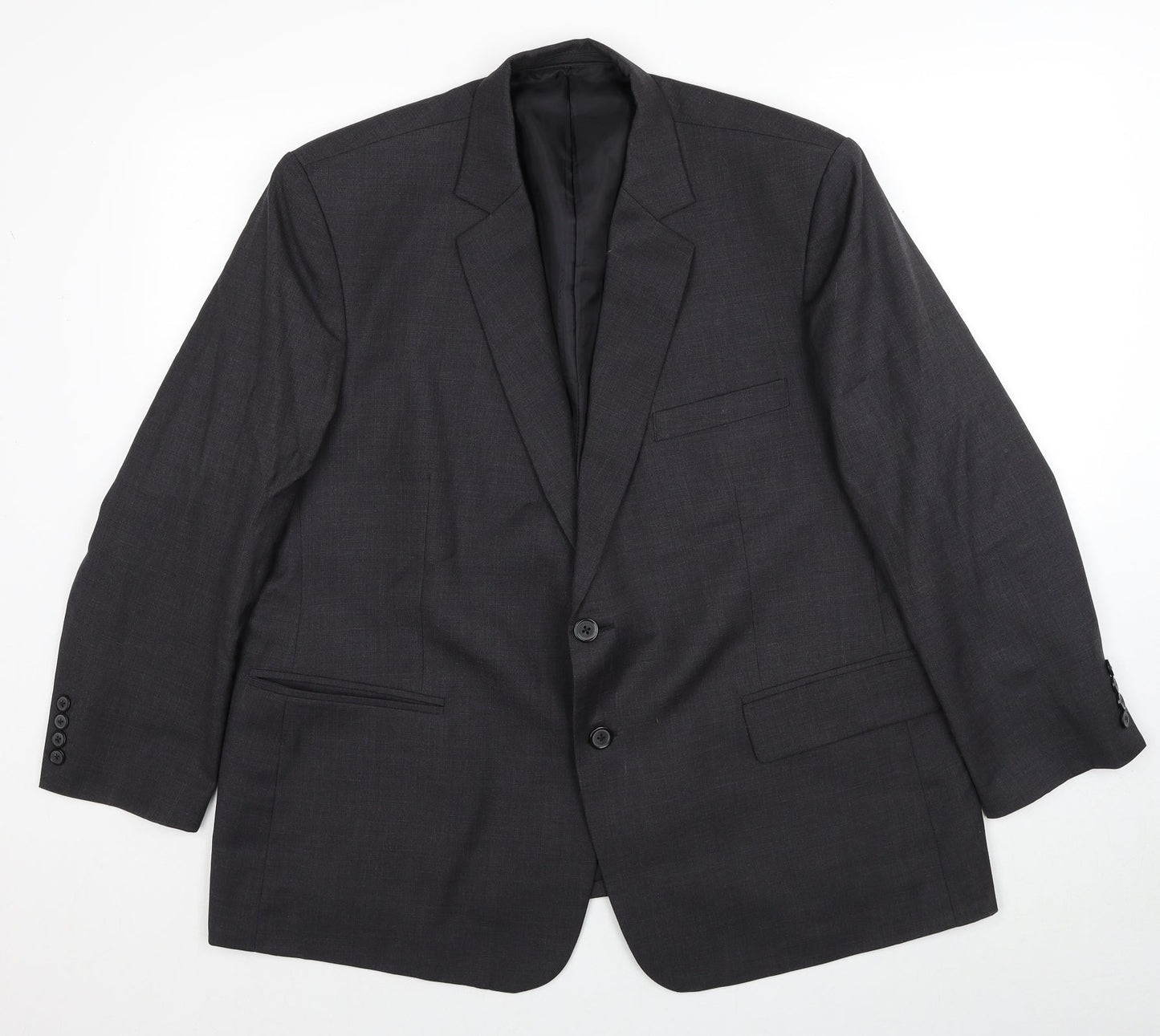 Universal Tailor Mens Grey Polyester Jacket Suit Jacket Size 44 Regular