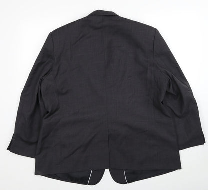 Universal Tailor Mens Grey Polyester Jacket Suit Jacket Size 44 Regular