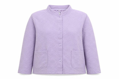 BHS Womens Purple Polyester Pullover Sweatshirt Size 16 Button