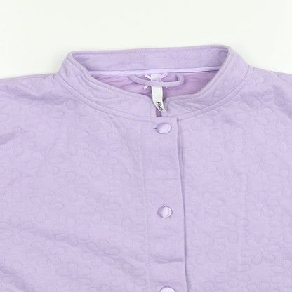 BHS Womens Purple Polyester Pullover Sweatshirt Size 16 Button