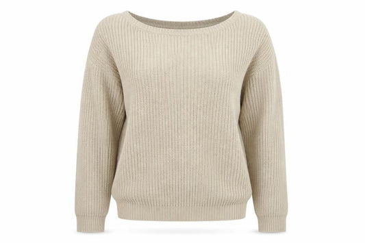 Womens UK Size S Missguided Beige Pullover Jumper