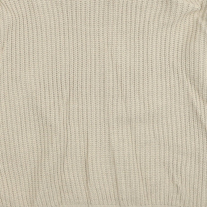Womens UK Size S Missguided Beige Pullover Jumper