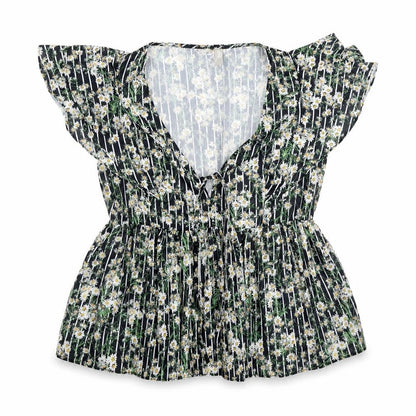 ASOS Womens Multicoloured Floral Polyester Basic Blouse Size 10 V-Neck