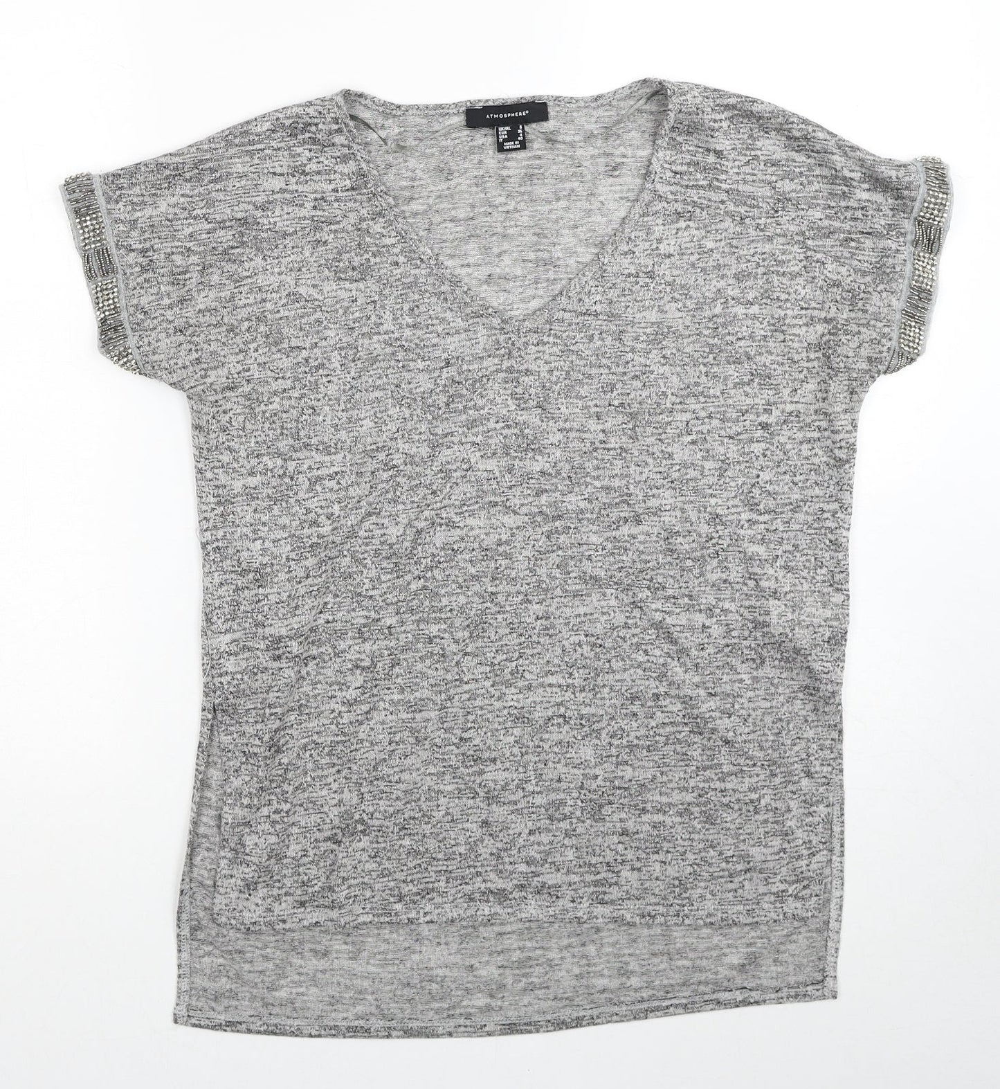 Womens UK Size 8 Atmosphere Grey Pullover Jumper