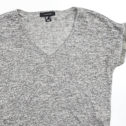 Womens UK Size 8 Atmosphere Grey Pullover Jumper