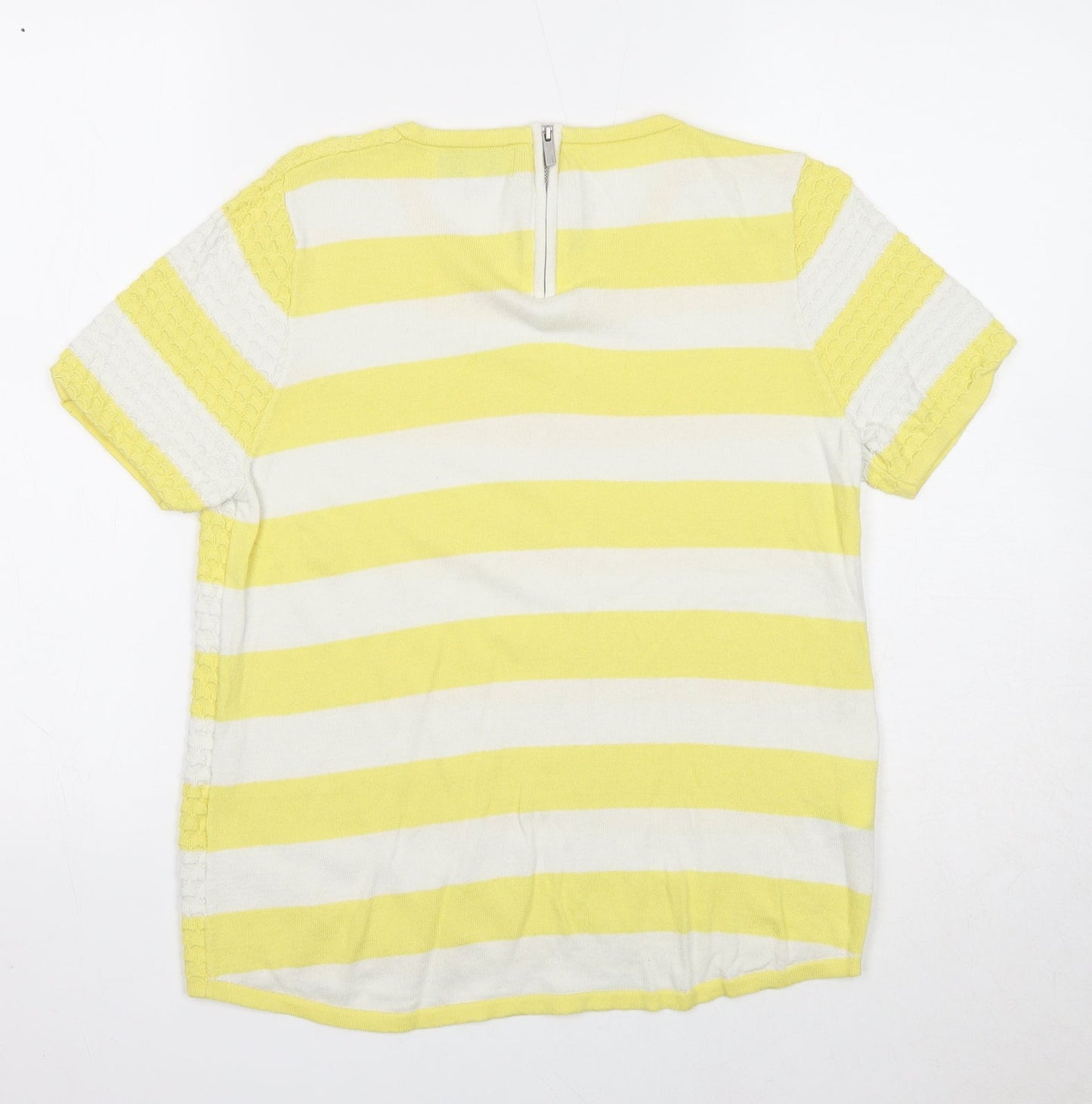 Womens UK Size 10 NEXT Yellow Basic Tank