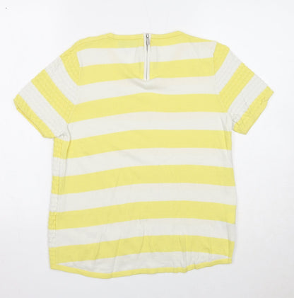 Womens UK Size 10 NEXT Yellow Basic Tank