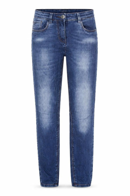 Womens UK Size 8 Papaya Regular Fit Straight Blue Jeans