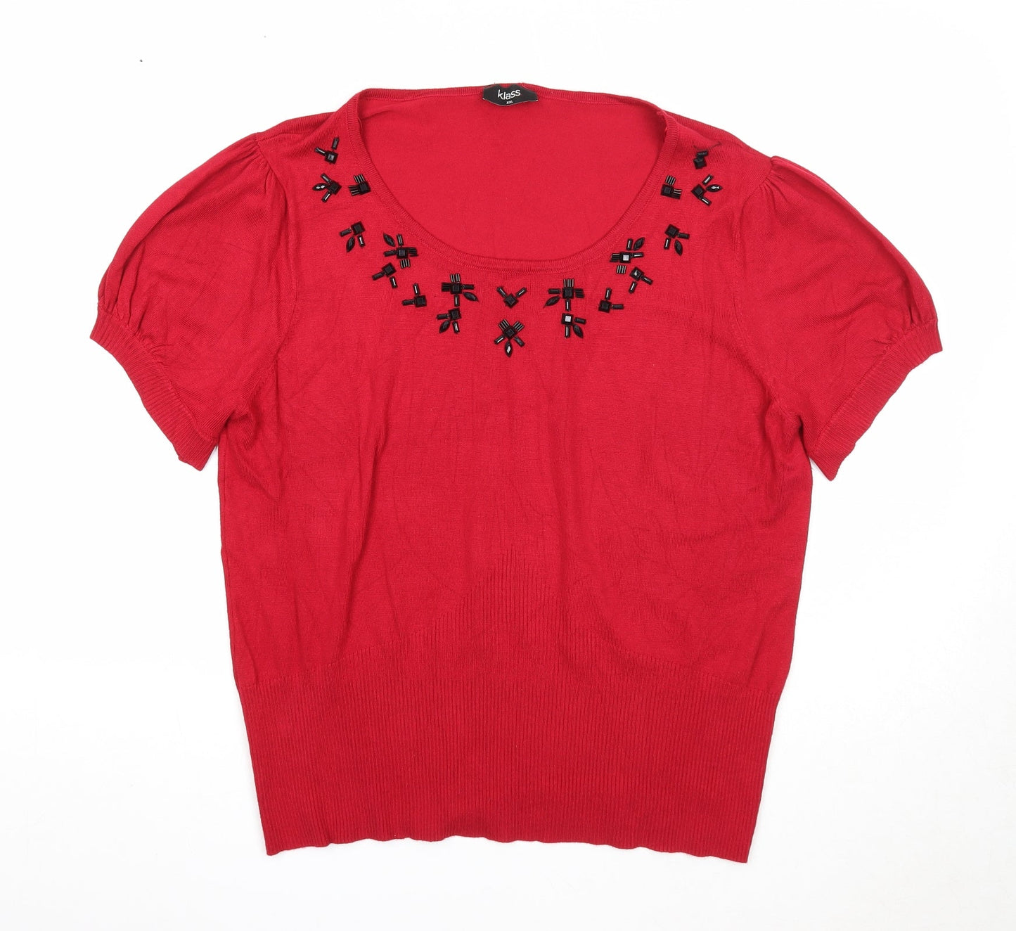 Womens UK Size 2XL Klass Red Pullover Jumper