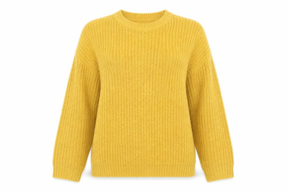 Womens UK Size M New Look Yellow Pullover Jumper
