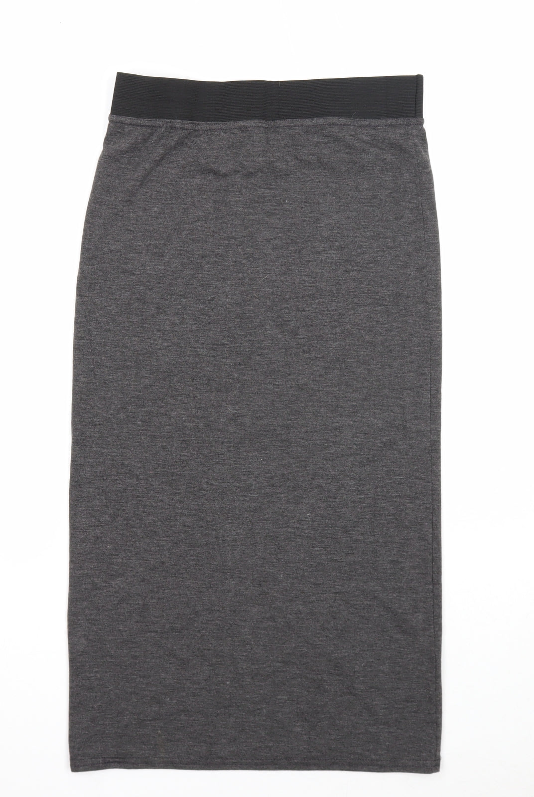 Boohoo Womens Grey Viscose Straight & Pencil Skirt Size 10