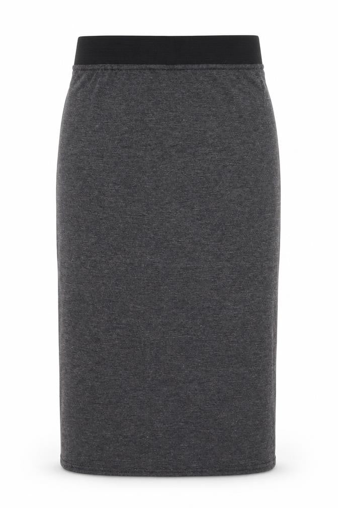 Boohoo Womens Grey Viscose Straight & Pencil Skirt Size 10