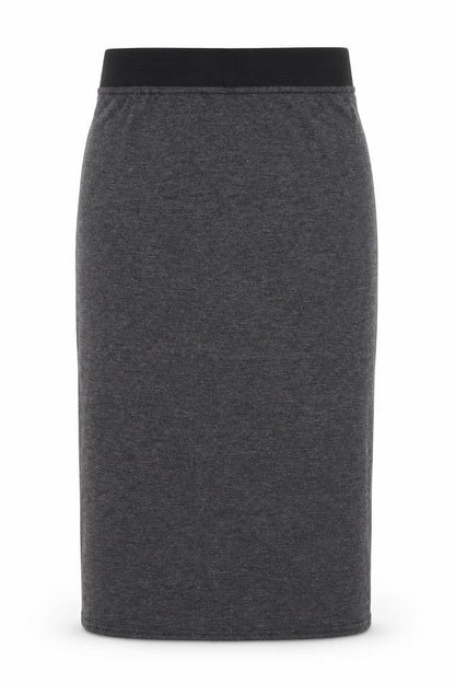 Boohoo Womens Grey Viscose Straight & Pencil Skirt Size 10