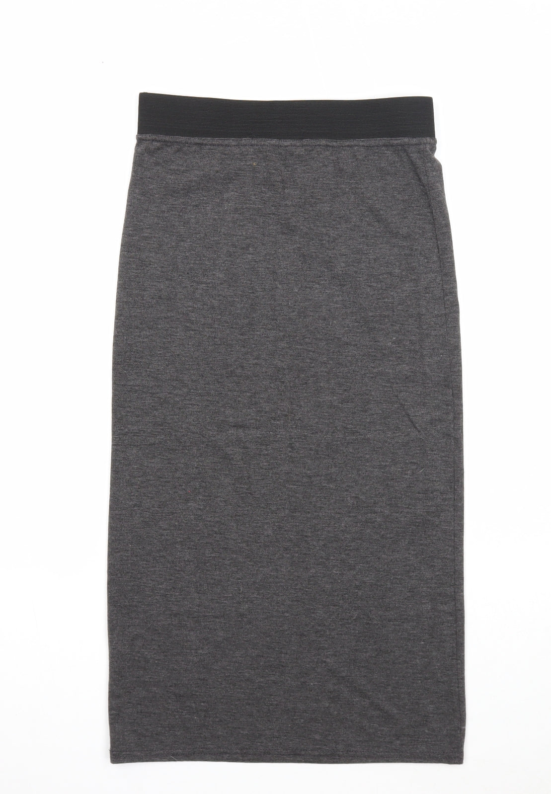 Boohoo Womens Grey Viscose Straight & Pencil Skirt Size 10