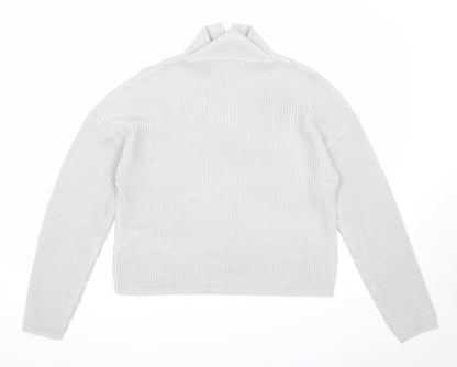 Womens UK Size M Brave Soul Grey Pullover Jumper