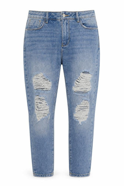 Womens UK Size 10 Denim & Co. Regular Fit Straight Blue Jeans