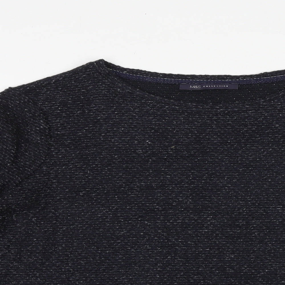 Womens UK Size 14 Marks and Spencer Blue Pullover Jumper