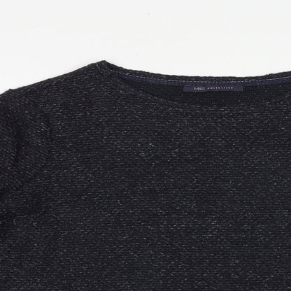 Womens UK Size 14 Marks and Spencer Blue Pullover Jumper