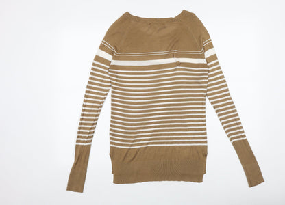 Womens UK Size 6 NEXT Brown Pullover Jumper