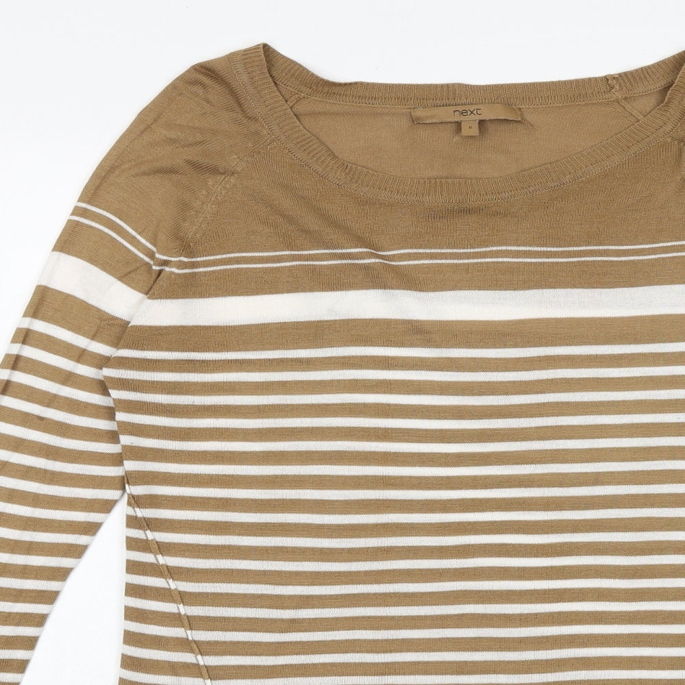 Womens UK Size 6 NEXT Brown Pullover Jumper