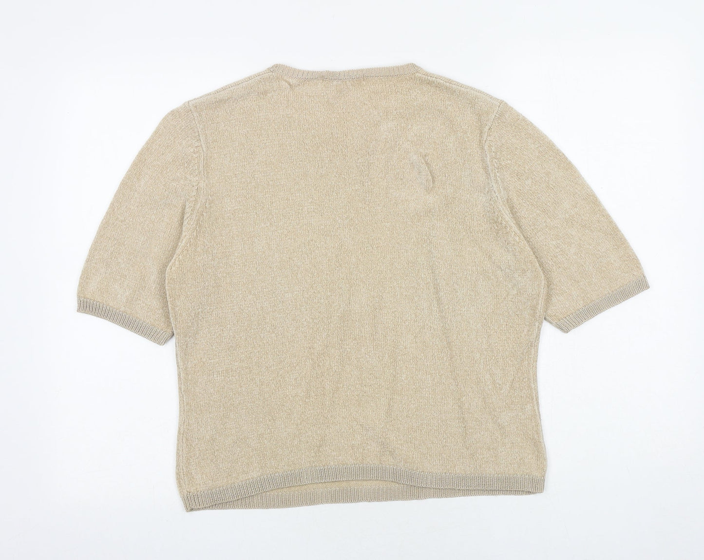 Womens UK Size 14 Marks and Spencer Beige Pullover Jumper
