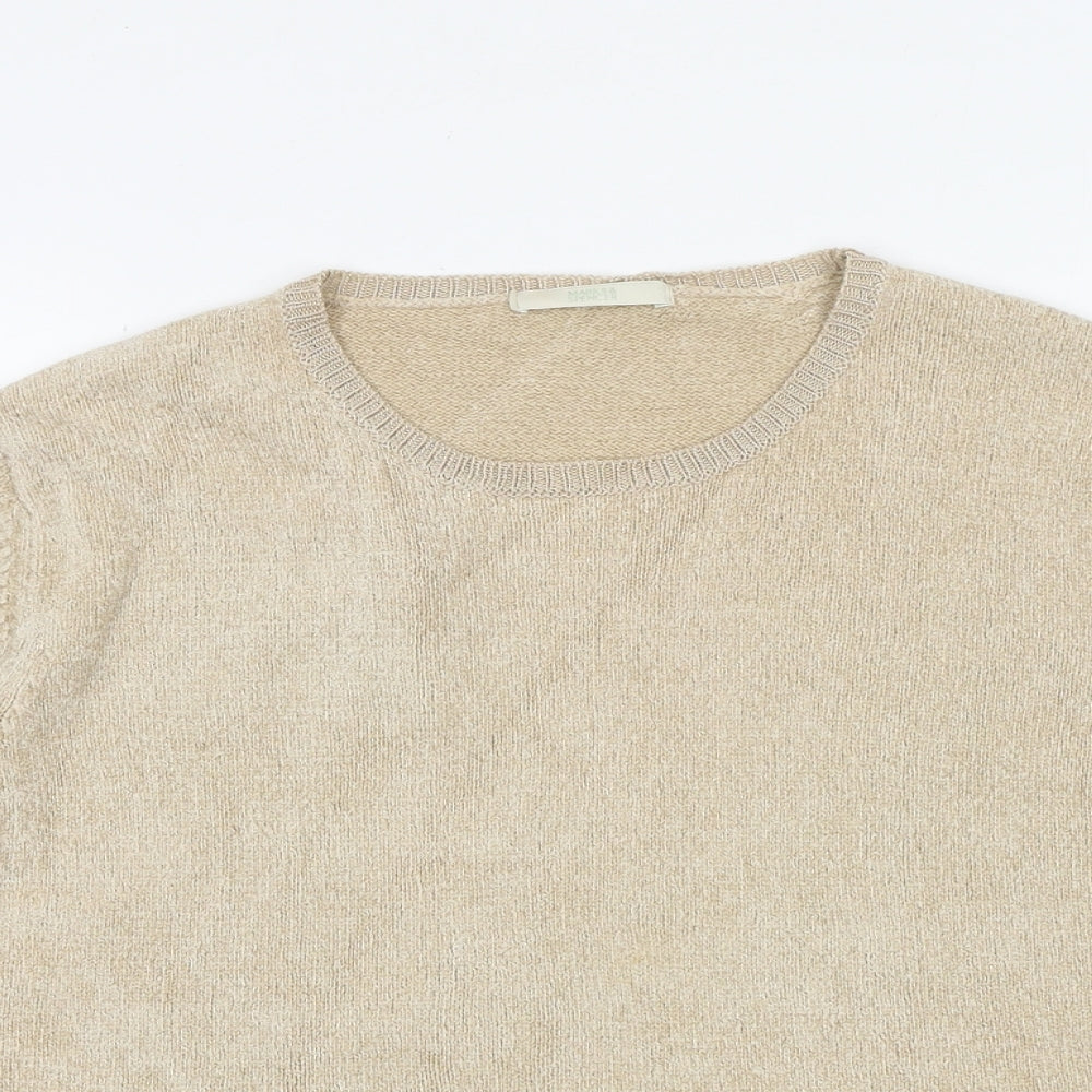 Womens UK Size 14 Marks and Spencer Beige Pullover Jumper