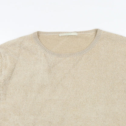 Womens UK Size 14 Marks and Spencer Beige Pullover Jumper