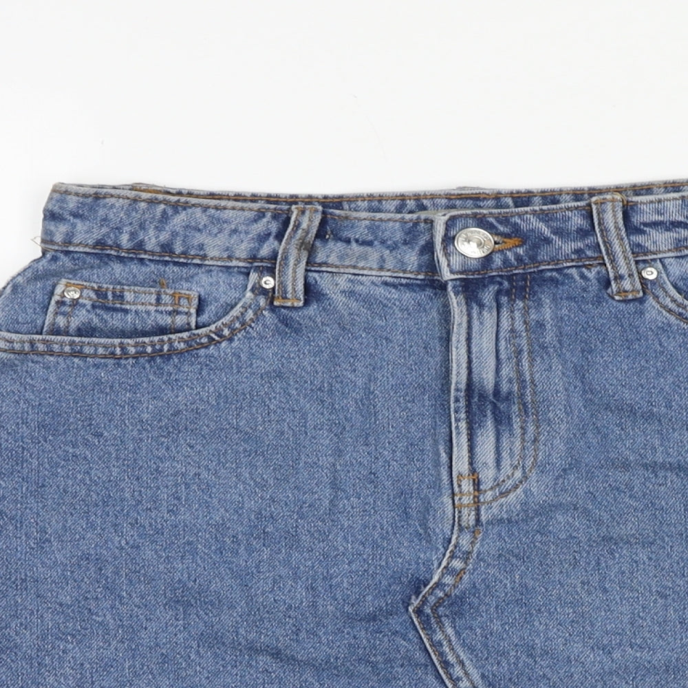 Womens UK Size 8 Denim & Co. Bandage Denim Skirt