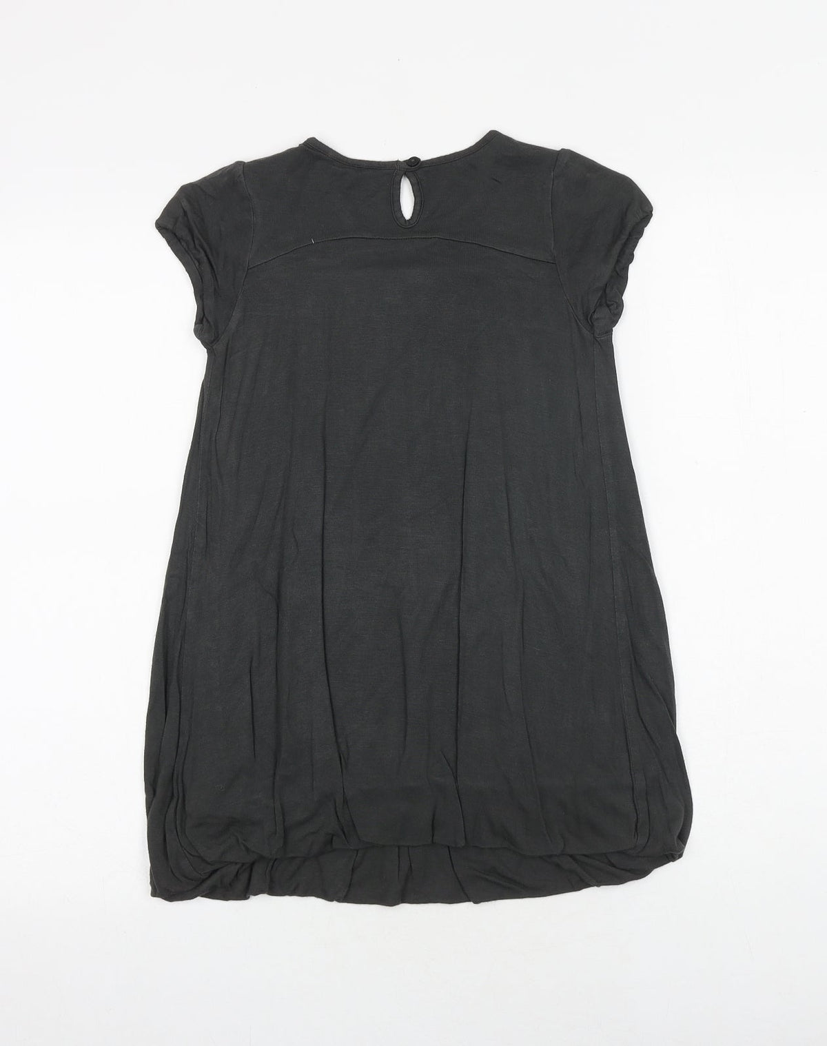 Sergent Major Girls Grey Polyester A-Line Size 7 Years Round Neck Button