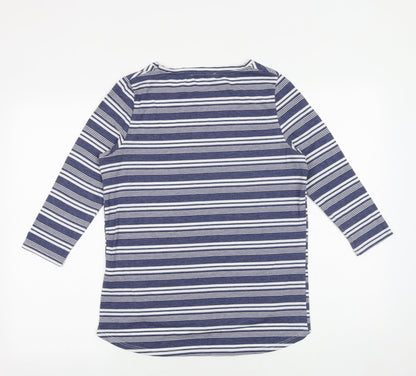 Womens UK Size XS Maison De Nimes Blue Basic T-Shirt
