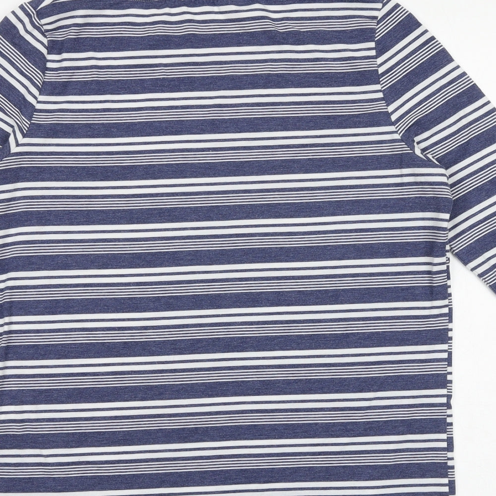 Womens UK Size XS Maison De Nimes Blue Basic T-Shirt