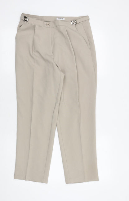 Womens UK Size 12 Damart Regular Fit  Beige Trousers