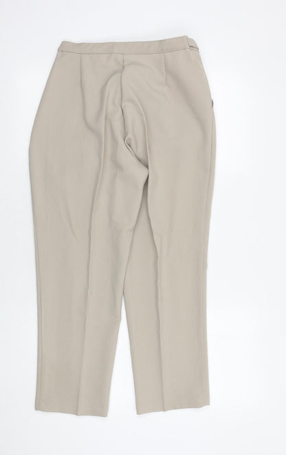 Womens UK Size 12 Damart Regular Fit  Beige Trousers