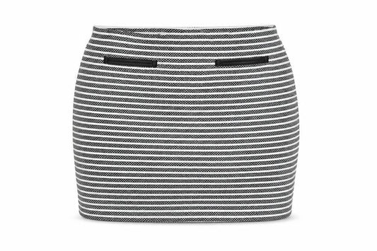Originals Womens Black Striped Polyester Bandage Skirt Size M