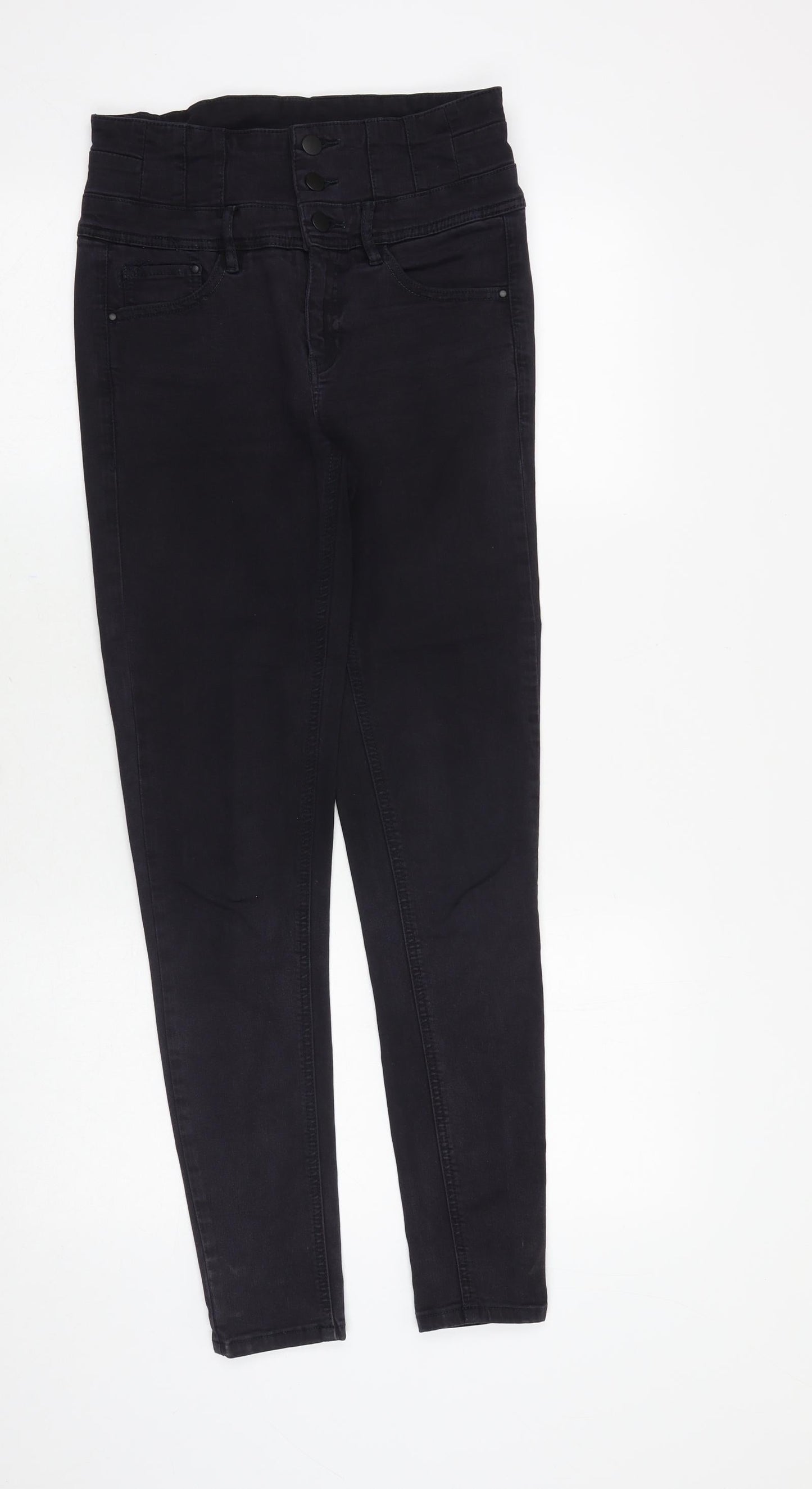 Only Jeans Womens Black Cotton Skinny Jeans Size 28 in Slim Zip