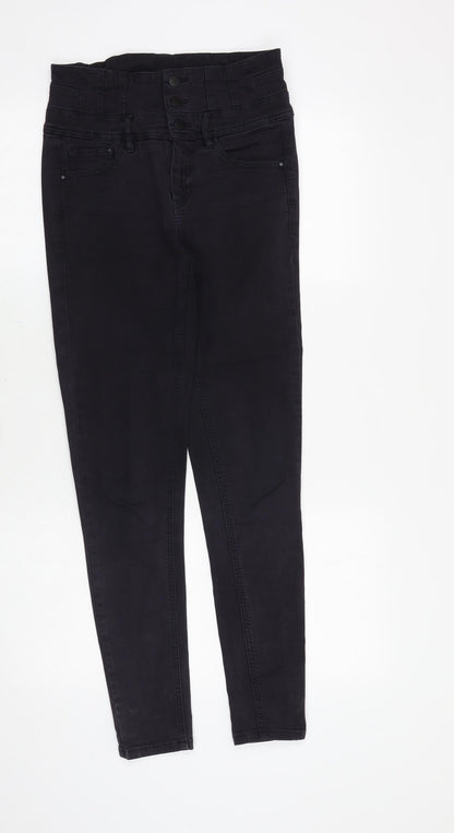 Only Jeans Womens Black Cotton Skinny Jeans Size 28 in Slim Zip