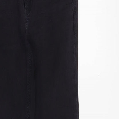 Only Jeans Womens Black Cotton Skinny Jeans Size 28 in Slim Zip