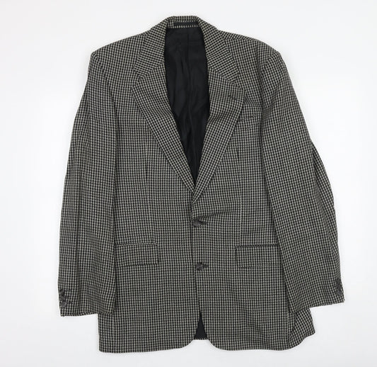 Mens UK Size 38 St Michael Regular Black Suit Jacket