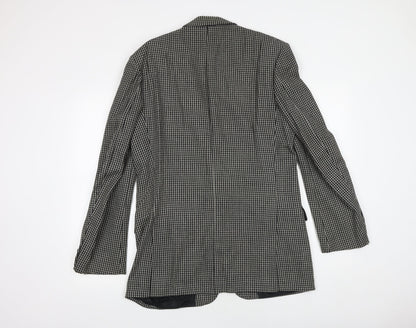 Mens UK Size 38 St Michael Regular Black Suit Jacket