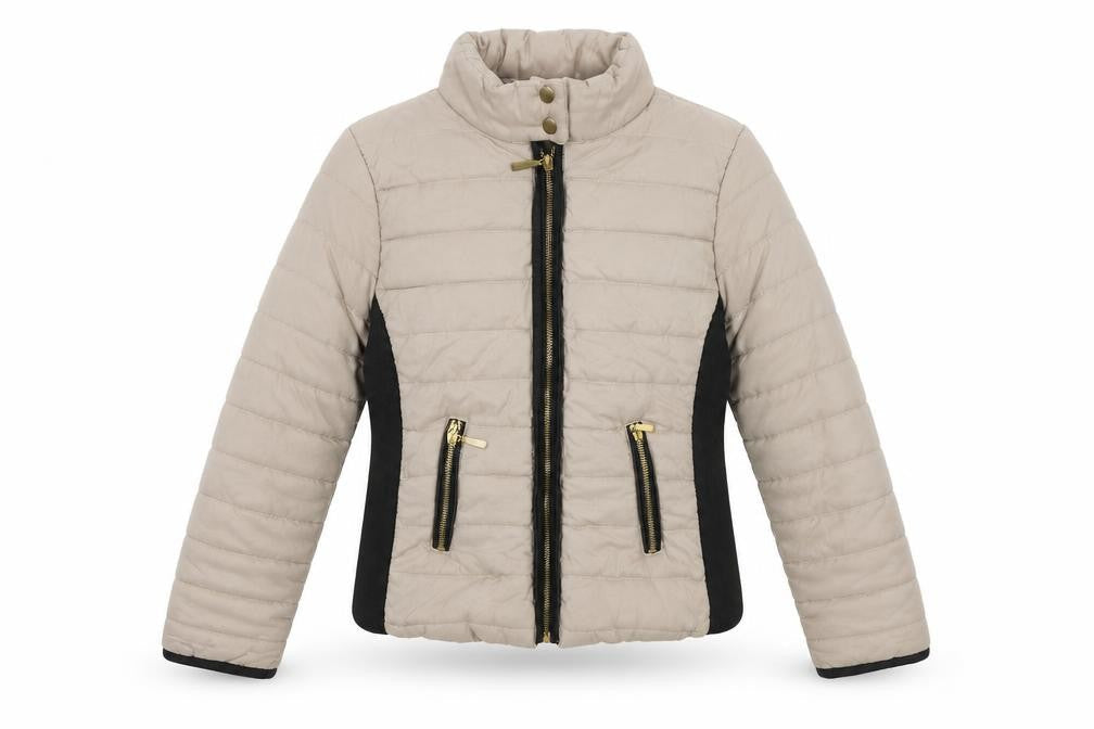 Womens UK Size S Preworn Beige Puffer Jacket