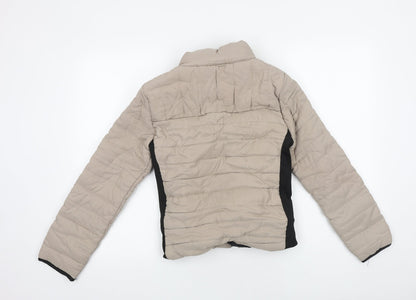 Womens UK Size S Preworn Beige Puffer Jacket