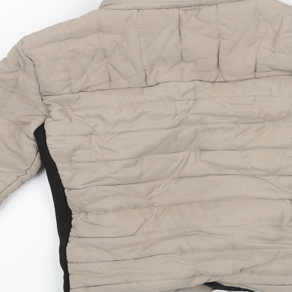 Womens UK Size S Preworn Beige Puffer Jacket