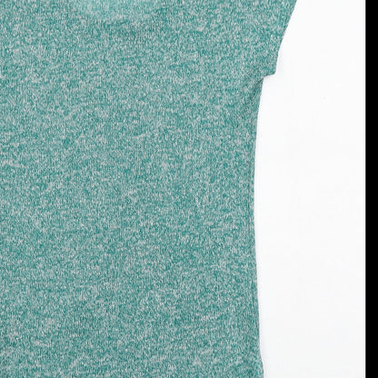 Womens UK Size S Agenda Green Basic T-Shirt