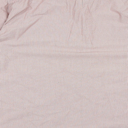 Mens UK Size L Marks and Spencer Red  Button-Up Long Sleeve Casual Shirt