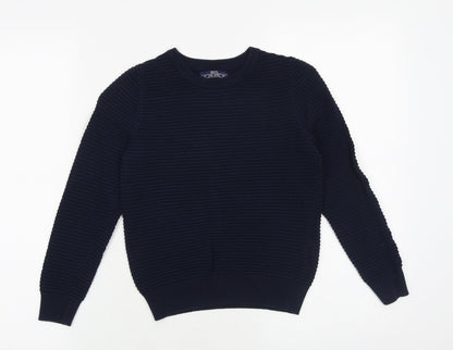 Matalan Boys Blue Cotton Pullover Sweatshirt Size 8 Years Pullover