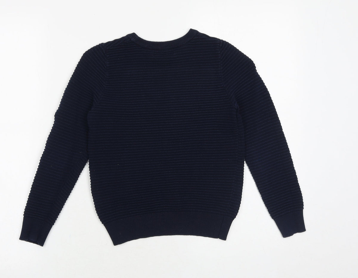 Matalan Boys Blue Cotton Pullover Sweatshirt Size 8 Years Pullover